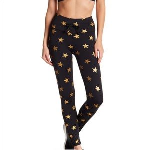 C&C California Metallic Star Legging with Drawstring Waist